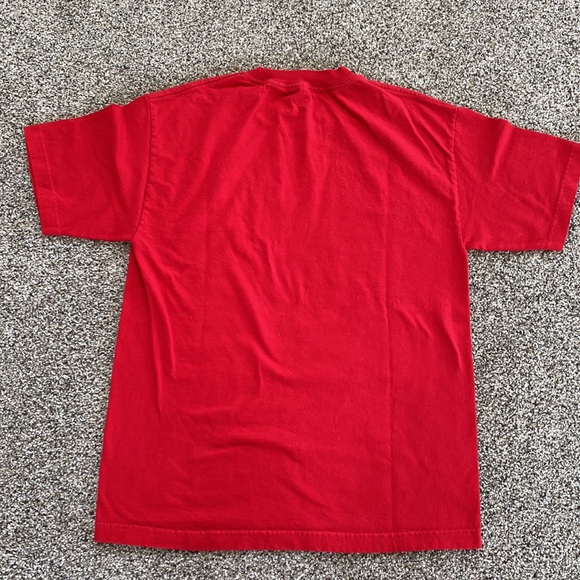 Red Portland Trail Blazers Adidas T shirt- Adult Medium - Picture 4 of 5